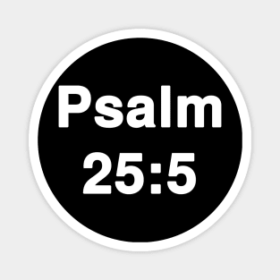 Psalm 25:5  Title Typography Magnet